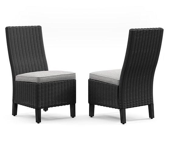 Beachcroft Outdoor Side Chair with Cushion (Set of 2) - Atchison Furniture Company (Atchison, KS)