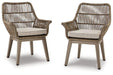 Beach Front Arm Chair with Cushion (Set of 2) - Atchison Furniture Company (Atchison, KS)