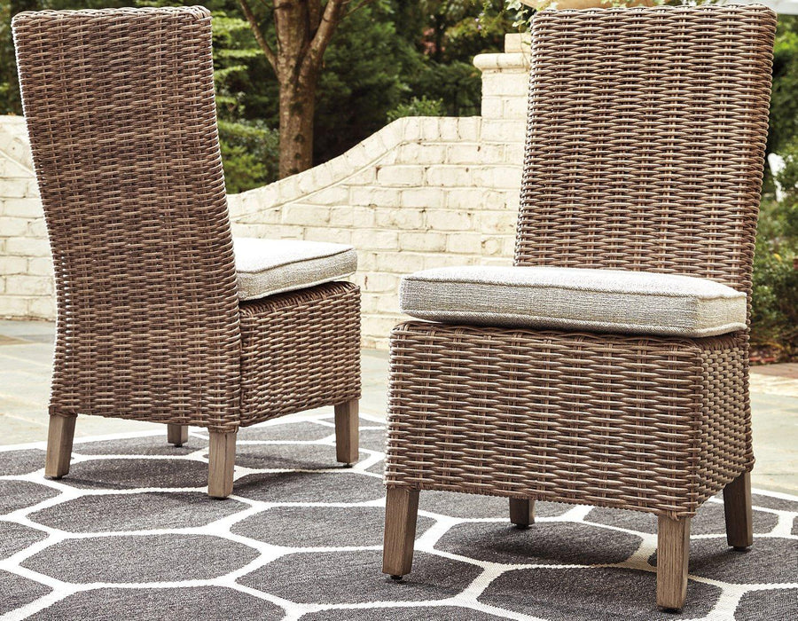 Beachcroft Outdoor Side Chair with Cushion (Set of 2) - Atchison Furniture Company (Atchison, KS)