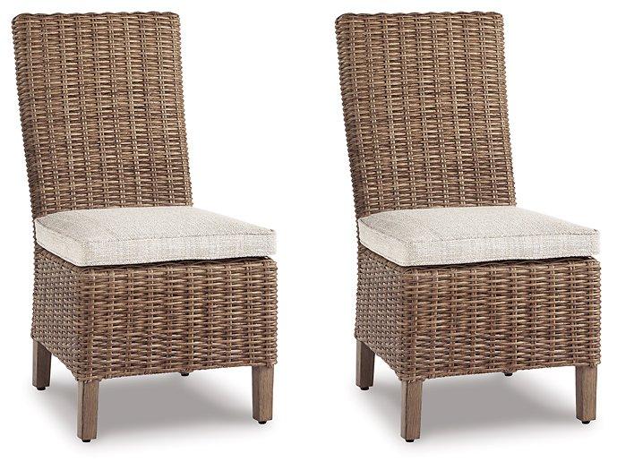 Beachcroft Outdoor Side Chair with Cushion (Set of 2) - Atchison Furniture Company (Atchison, KS)