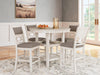 Erinberg Counter Height Dining Table and 4 Barstools (Set of 5) - Atchison Furniture Company (Atchison, KS)
