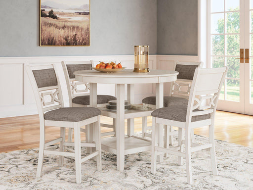 Erinberg Counter Height Dining Table and 4 Barstools (Set of 5) - Atchison Furniture Company (Atchison, KS)