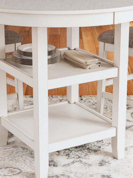 Erinberg Counter Height Dining Table and 4 Barstools (Set of 5) - Atchison Furniture Company (Atchison, KS)