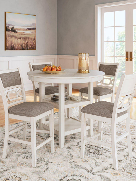 Erinberg Counter Height Dining Table and 4 Barstools (Set of 5) - Atchison Furniture Company (Atchison, KS)