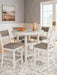 Erinberg Counter Height Dining Table and 4 Barstools (Set of 5) - Atchison Furniture Company (Atchison, KS)