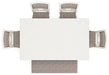 Erinberg Dining Table and 4 Chairs and Bench (Set of 6) - Atchison Furniture Company (Atchison, KS)
