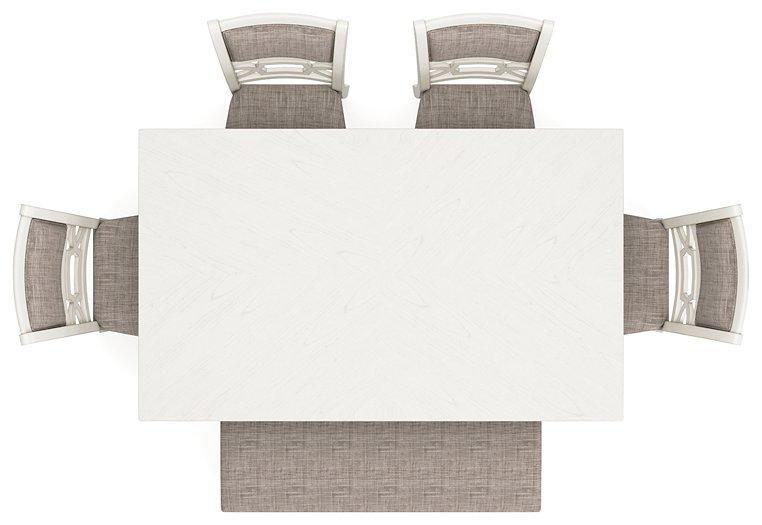 Erinberg Dining Table and 4 Chairs and Bench (Set of 6) - Atchison Furniture Company (Atchison, KS)