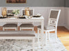 Erinberg Dining Table and 4 Chairs and Bench (Set of 6) - Atchison Furniture Company (Atchison, KS)
