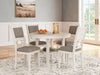 Erinberg Dining Table and 4 Chairs (Set of 5) - Atchison Furniture Company (Atchison, KS)
