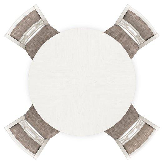 Erinberg Dining Table and 4 Chairs (Set of 5) - Atchison Furniture Company (Atchison, KS)
