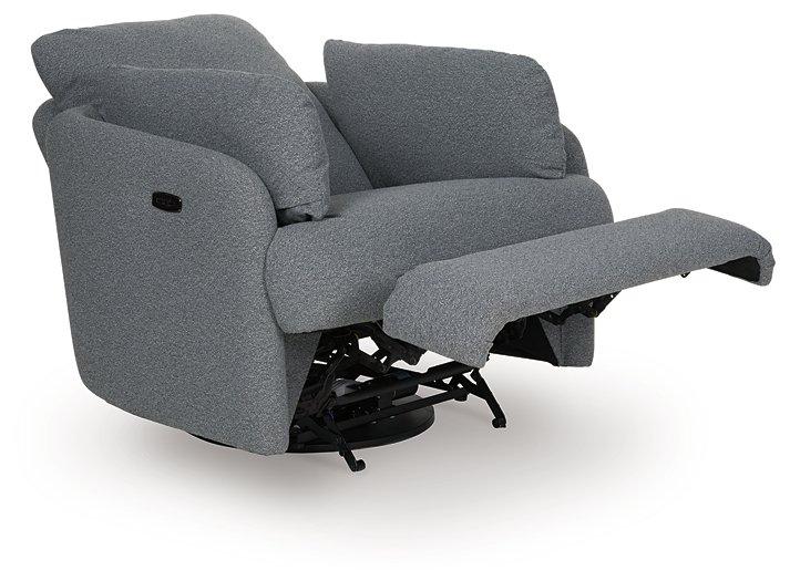 Alainmont Next-Gen Nuvella Swivel Power Recliner - Atchison Furniture Company (Atchison, KS)