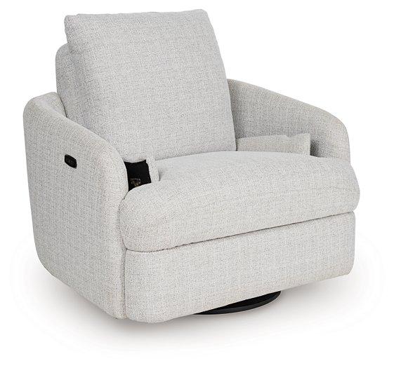 Alainmont Next-Gen Nuvella Swivel Power Recliner - Atchison Furniture Company (Atchison, KS)