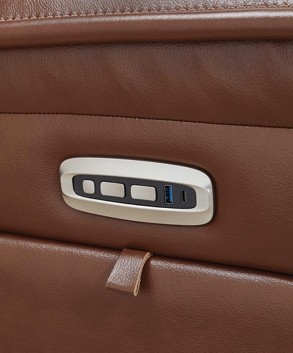 Healy Pier Power Reclining Loveseat with Console - Atchison Furniture Company (Atchison, KS)