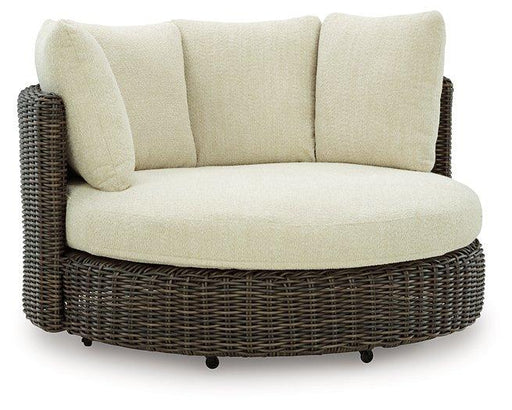 Kimora Outdoor Swivel Lounge Chair with Cushion - Atchison Furniture Company (Atchison, KS)
