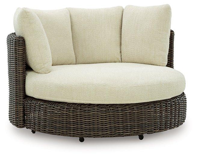 Kimora Outdoor Swivel Lounge Chair with Cushion - Atchison Furniture Company (Atchison, KS)