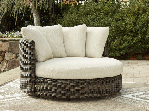 Kimora Outdoor Swivel Lounge Chair with Cushion - Atchison Furniture Company (Atchison, KS)