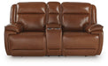 Healy Pier Power Reclining Loveseat with Console - Atchison Furniture Company (Atchison, KS)
