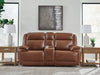 Healy Pier Power Reclining Loveseat with Console - Atchison Furniture Company (Atchison, KS)