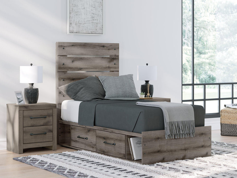 Graystorm Bed with Storage - Atchison Furniture Company (Atchison, KS)
