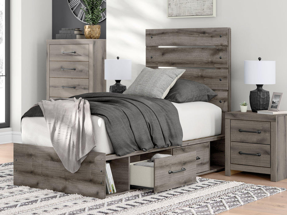 Graystorm Bed with Storage - Atchison Furniture Company (Atchison, KS)