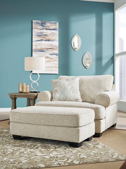 Monaghan Oversized Chair and Ottoman - Atchison Furniture Company (Atchison, KS)