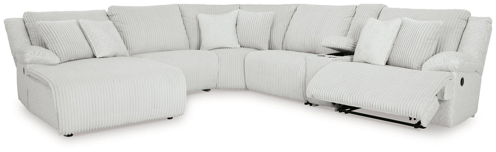 Top Tier Reclining Sectional with Chaise - Atchison Furniture Company (Atchison, KS)