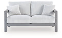 Hurley Park Outdoor Loveseat with Cushion - Atchison Furniture Company (Atchison, KS)