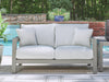 Hurley Park Outdoor Loveseat with Cushion - Atchison Furniture Company (Atchison, KS)