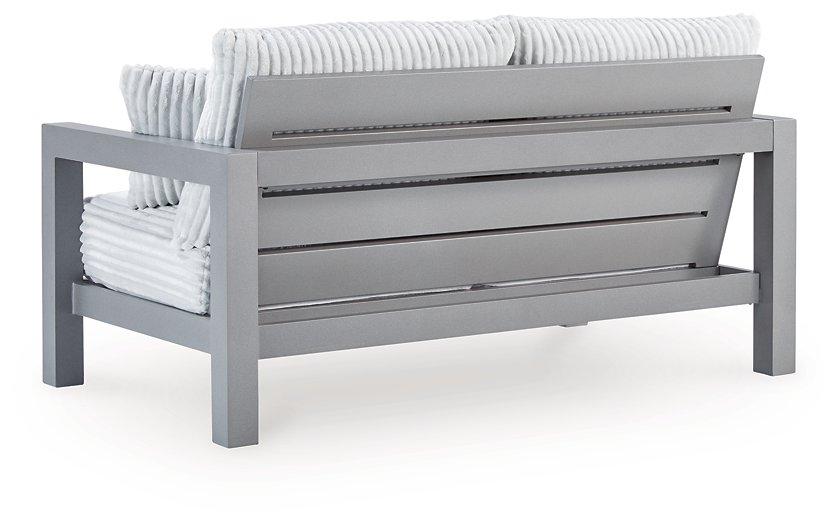 Hurley Park Outdoor Loveseat with Cushion - Atchison Furniture Company (Atchison, KS)