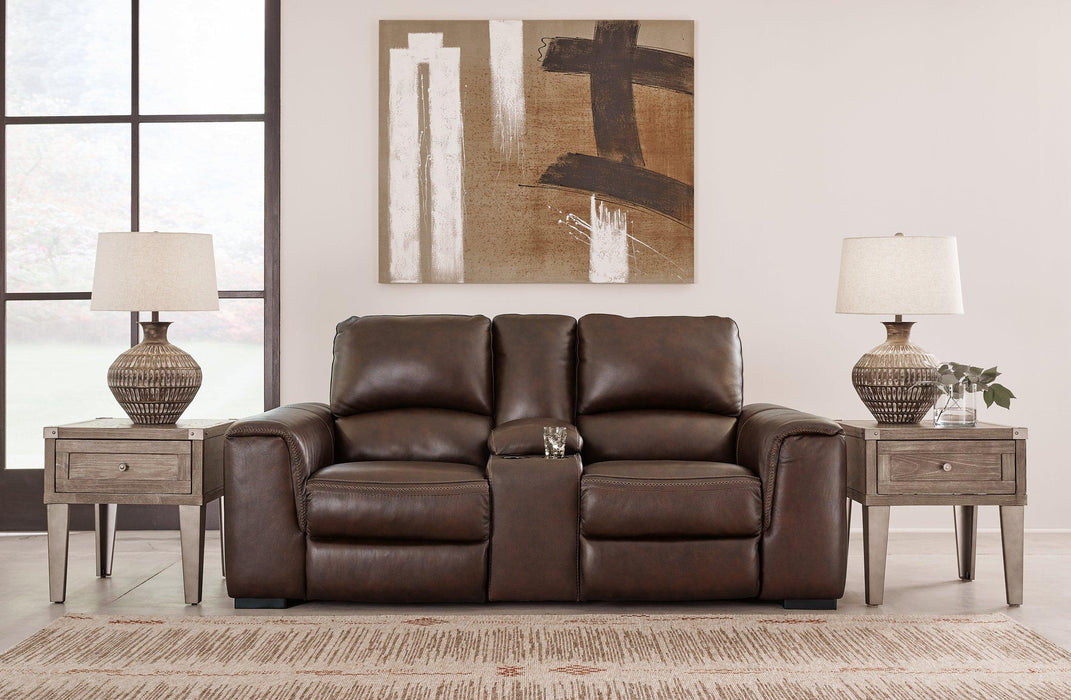 Alessandro Power Reclining Loveseat with Console - Atchison Furniture Company (Atchison, KS)