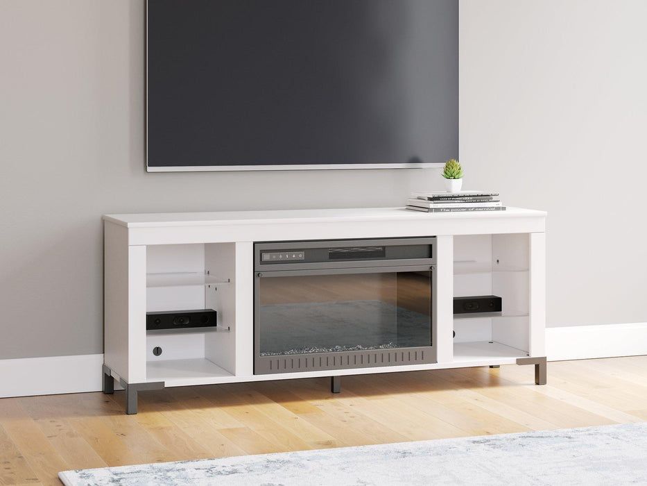 Brollevi 60" TV Stand with Electric Fireplace - Atchison Furniture Company (Atchison, KS)