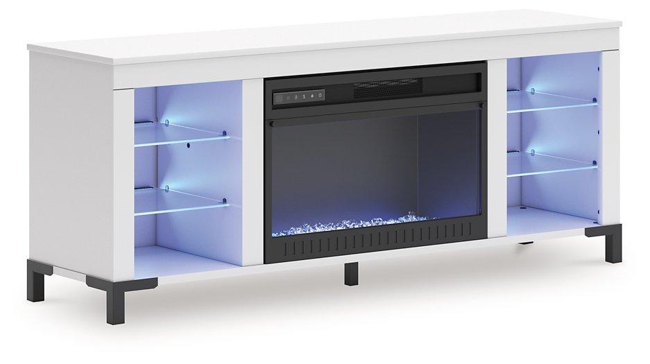 Brollevi 60" TV Stand with Electric Fireplace - Atchison Furniture Company (Atchison, KS)