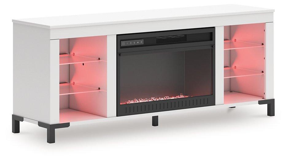 Brollevi 60" TV Stand with Electric Fireplace - Atchison Furniture Company (Atchison, KS)