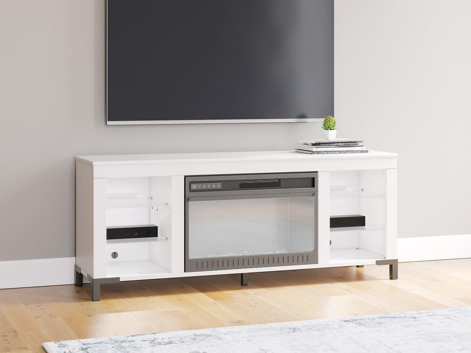 Brollevi 60" TV Stand with Electric Fireplace - Atchison Furniture Company (Atchison, KS)