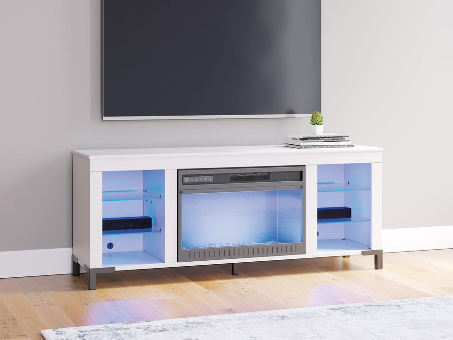 Brollevi 60" TV Stand with Electric Fireplace - Atchison Furniture Company (Atchison, KS)