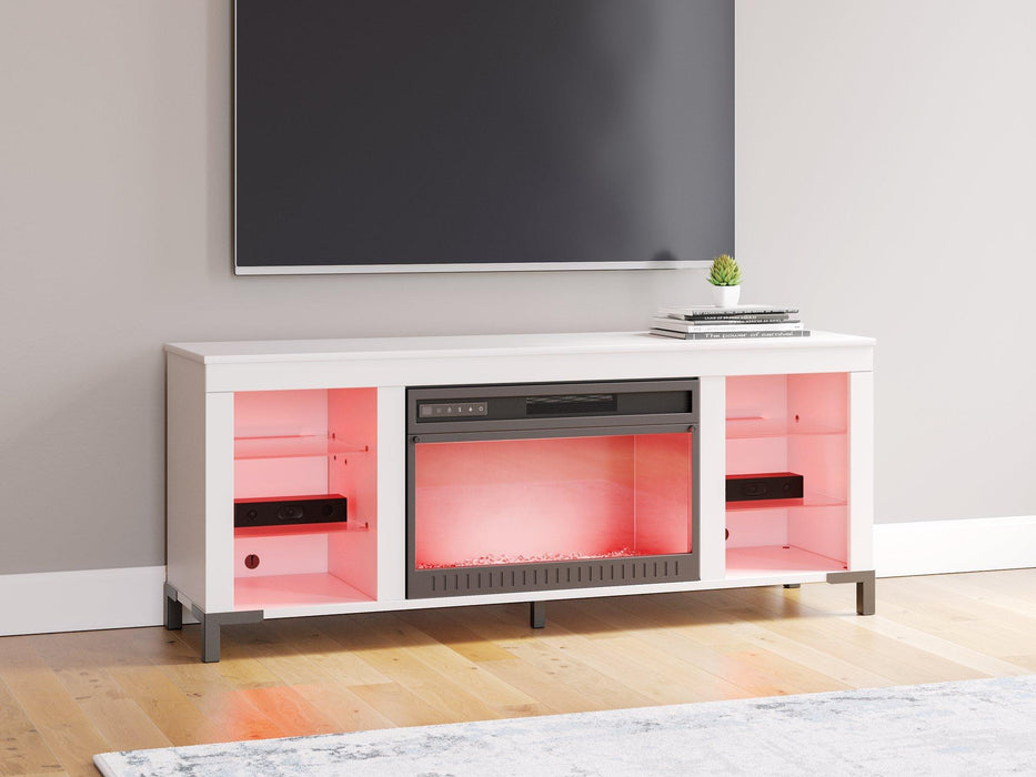 Brollevi 60" TV Stand with Electric Fireplace - Atchison Furniture Company (Atchison, KS)