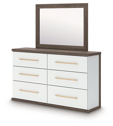 Kendanport Dresser and Mirror - Atchison Furniture Company (Atchison, KS)