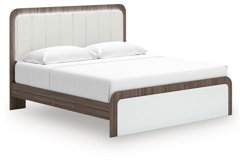 Kendanport Upholstered Bed - Atchison Furniture Company (Atchison, KS)