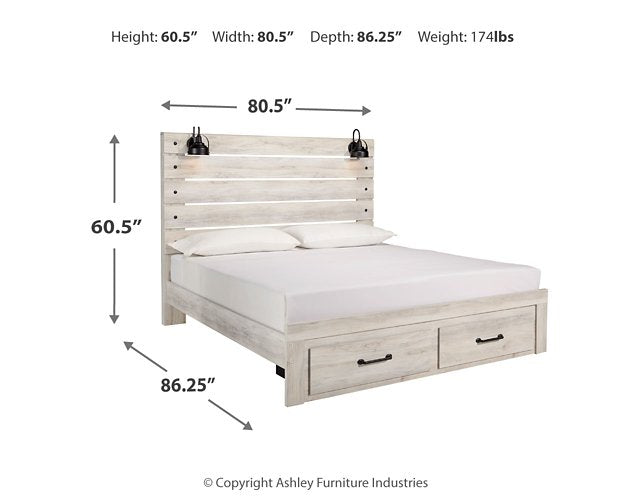 Cambeck Bed with 2 Storage Drawers - Atchison Furniture Company (Atchison, KS)