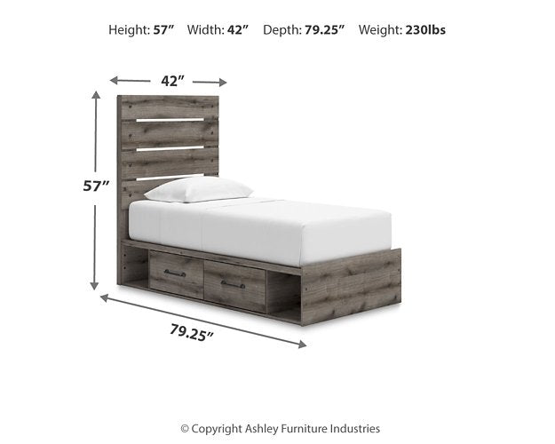 Graystorm Bed with Storage - Atchison Furniture Company (Atchison, KS)