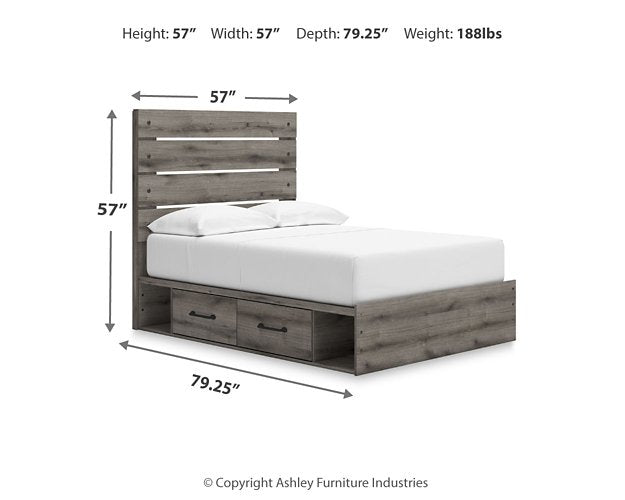 Graystorm Bed with Storage - Atchison Furniture Company (Atchison, KS)