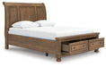 Feddinger Panel Storage Bed - Atchison Furniture Company (Atchison, KS)