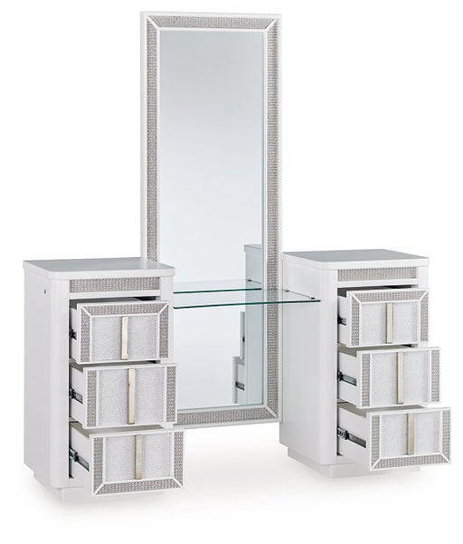 Chalanna Vanity with Mirror - Atchison Furniture Company (Atchison, KS)