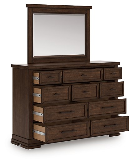 Taffenbrook Dresser and Mirror - Atchison Furniture Company (Atchison, KS)