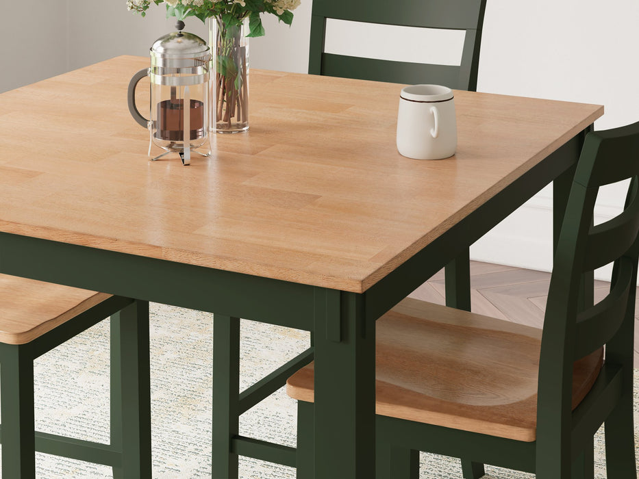 Gesthaven Counter Height Dining Table and 4 Barstools (Set of 5) - Atchison Furniture Company (Atchison, KS)
