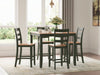 Gesthaven Counter Height Dining Table and 4 Barstools (Set of 5) - Atchison Furniture Company (Atchison, KS)