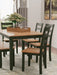Gesthaven Dining Table with 4 Chairs and Bench (Set of 6) - Atchison Furniture Company (Atchison, KS)
