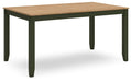Gesthaven Dining Table with 4 Chairs and Bench (Set of 6) - Atchison Furniture Company (Atchison, KS)