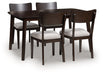 Mallenette Dining Table and 4 Chairs (Set of 5) - Atchison Furniture Company (Atchison, KS)
