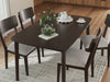 Mallenette Dining Table and 4 Chairs (Set of 5) - Atchison Furniture Company (Atchison, KS)